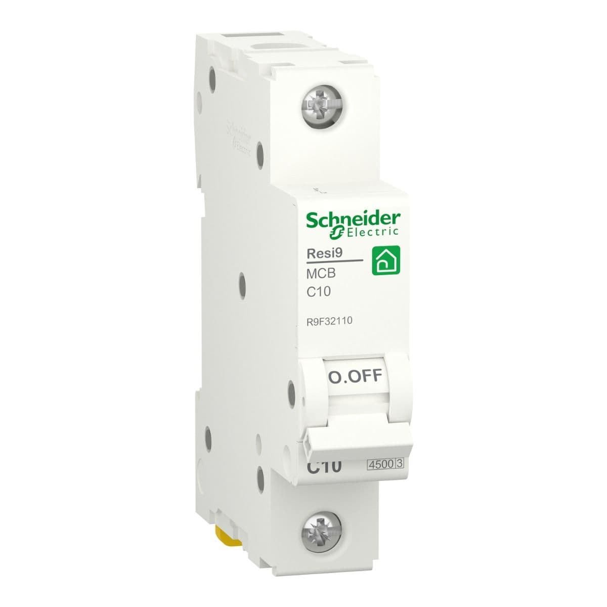 Schneider Electric Resi9 Miniature Circuit-Breaker 1 Pole , White - R9F32110