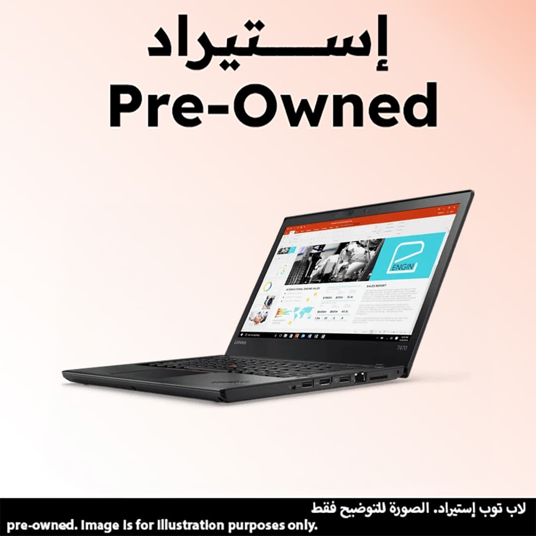 Lenovo Thinkpad T460 Pre-owned Laptop ,Intel Core i7-6600U ,256 GB SSD ,8 GB ,Intel HD Graphics 520