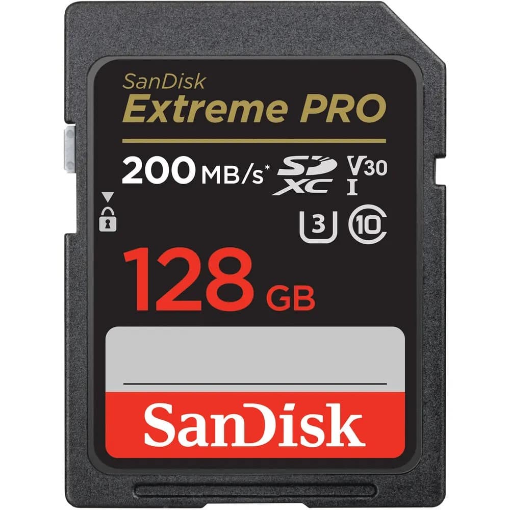 Sandisk Extreme PRO SDXC Memory Card , 128 GB for UHS-I supported cameras & digital cameras, SLRs, and more