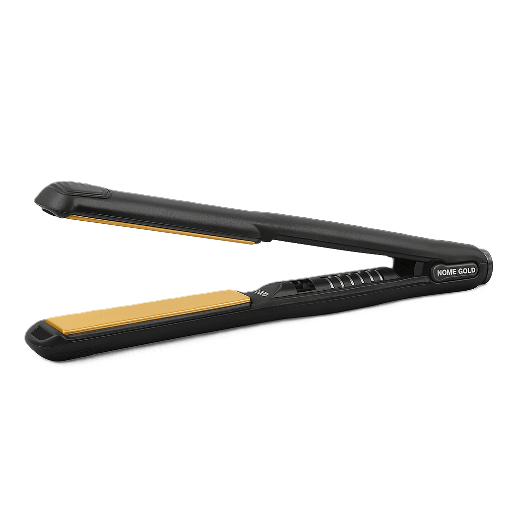 Home Gold 2-in-1 Hair Straightener 980 Fahrenheit , Black - AF200