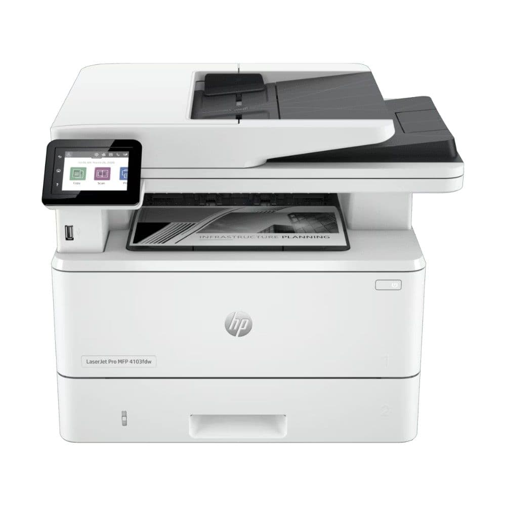 Hp LaserJet Pro MFP 4103fdw Laser Printer , White - 2Z629A