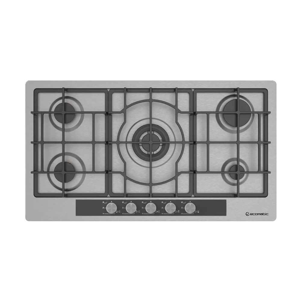Ecomatic Gas Gas Built-in Hob ,92 Centimeter 5 Burners ,Stainless Steel - S963XLGC