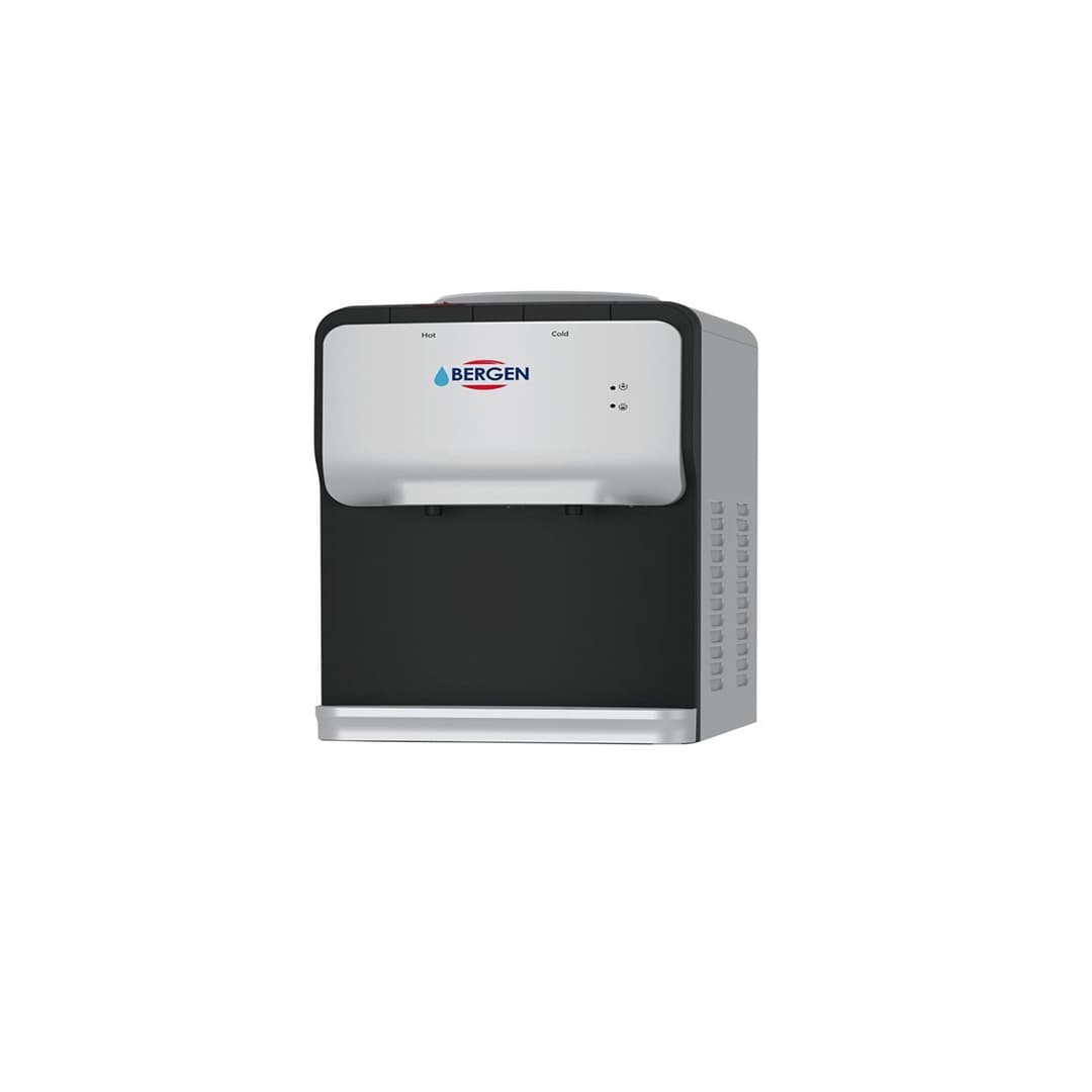Bergen Hot & Cold Top Loading Water Dispenser , 2 Tabs Black Silver - BYT-553