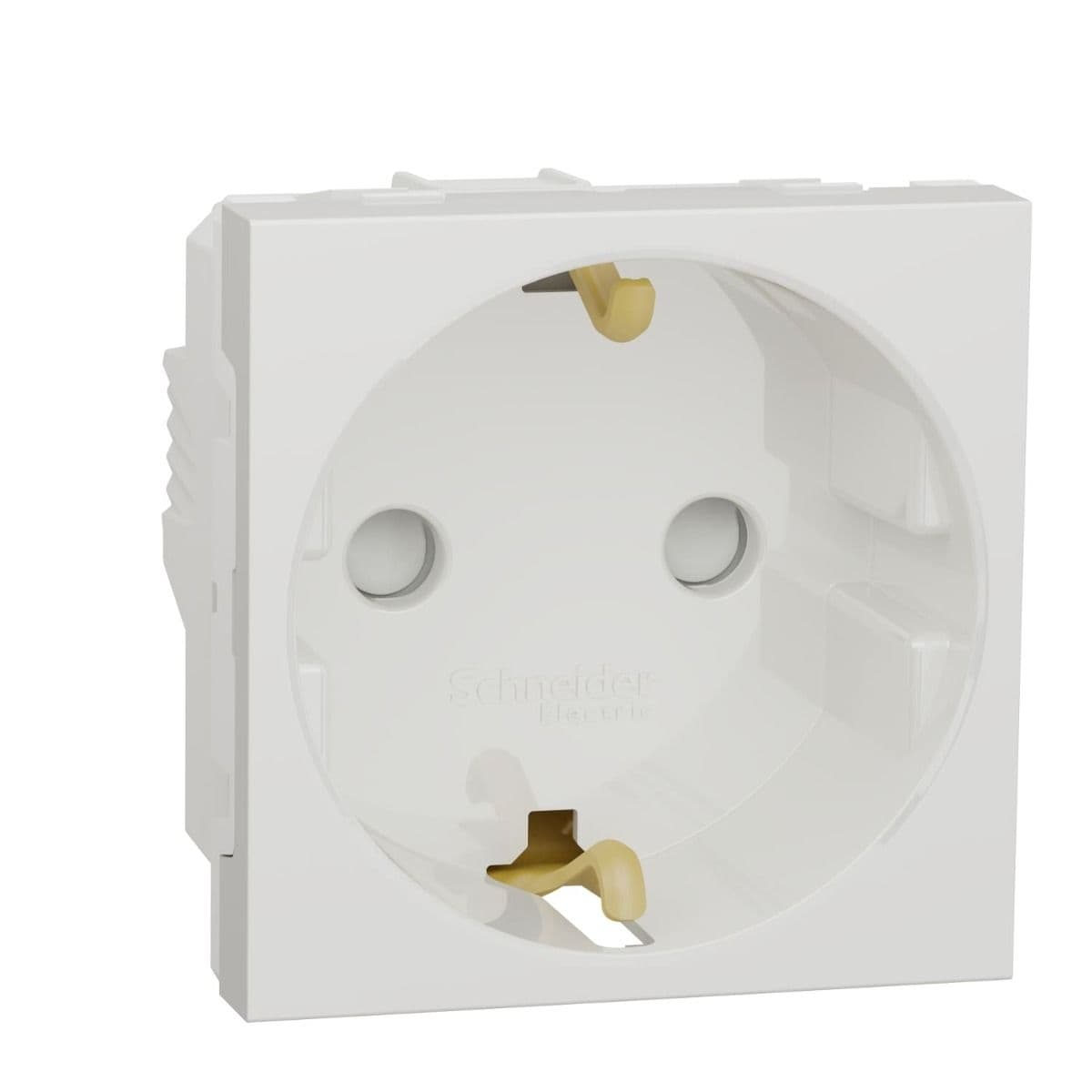 Schneider Electric New Unica Schuko Socket Outlet with Shutter for Schuko Outlet , White - NU303718