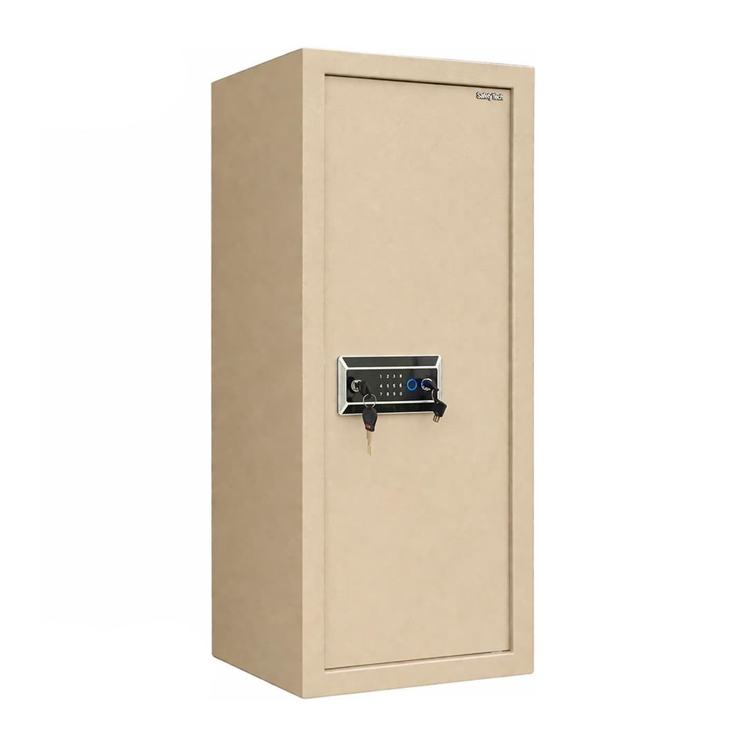 Safety Tech Digital Fingerprint with Keys Safe Box ,Beige - GN 120 BLT