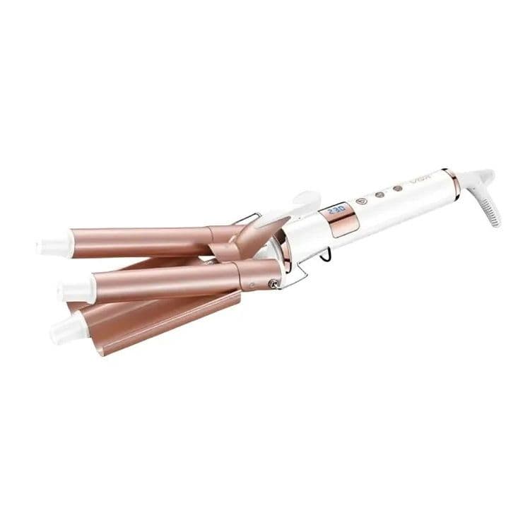 VGR Hair Curler 90 Watt 230 Celsius , White Rose Gold - V-599