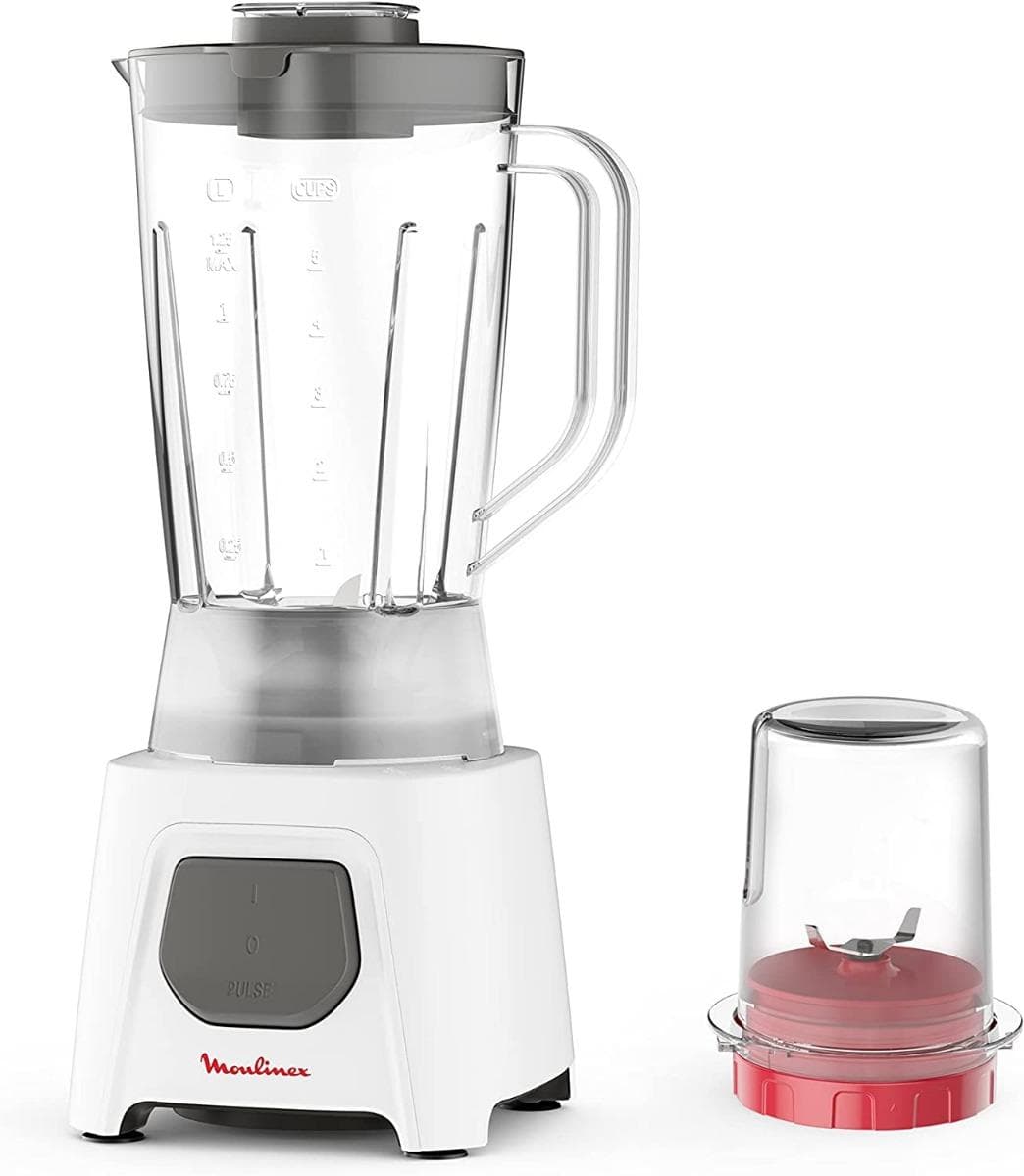 Moulinex Countertop Blender 450 Watt White - LM2B2126