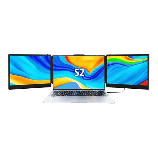 V2Com S2 14 Inch Foldable Screen Extender , 60 Hertz , Black