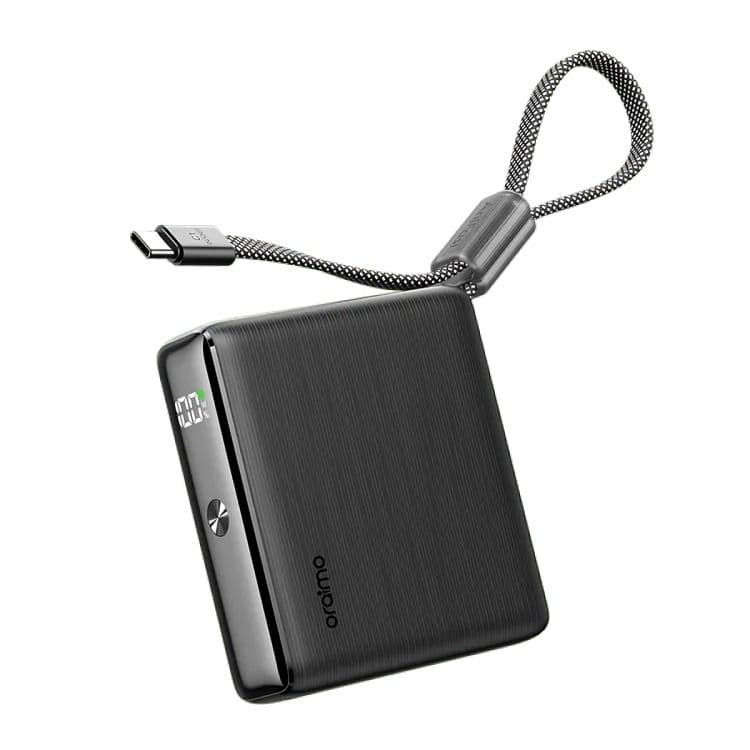 Oraimo Wired Wired Power Bank with Built-in Cable , 20000 mAh 5 Ports , Black , OPB-7203C