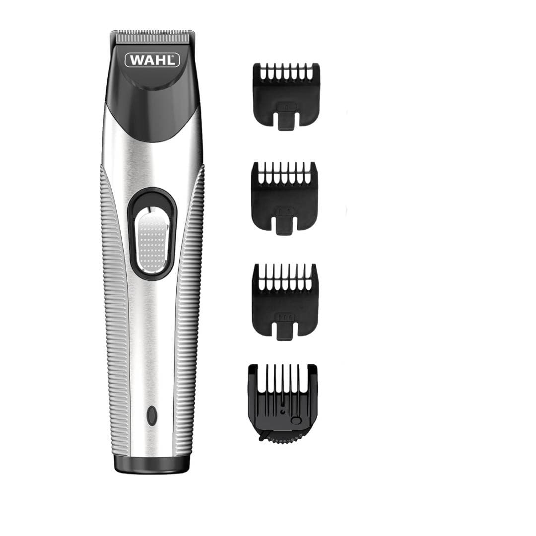Wahl Hair Trimmer with Attachments , Silver - 09891-027