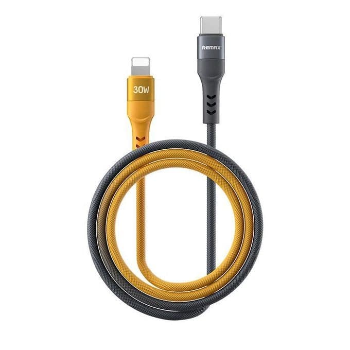 Remax Lightning Charging Cable 1.2 Meter Grey Yellow - CB16 (C-L)