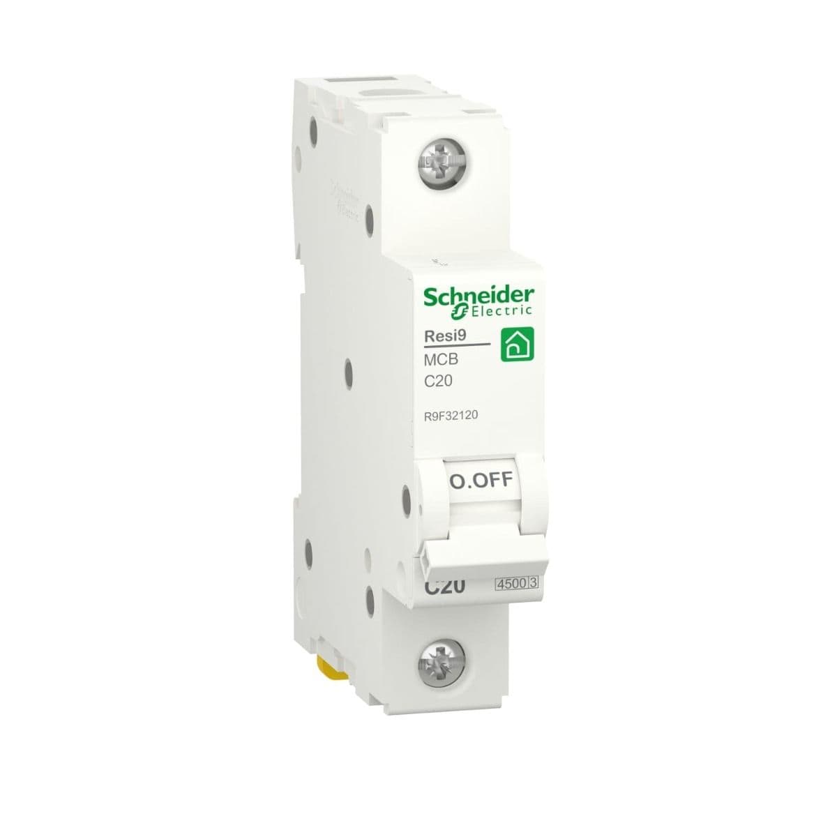 Schneider Electric Resi9 Miniature Circuit-Breaker 1 Pole , White - R9F32120