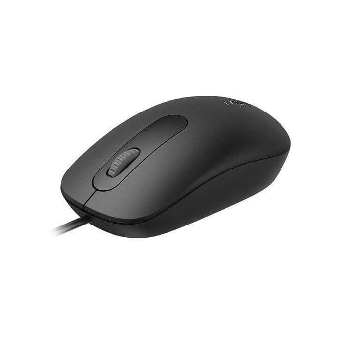 Rapoo Wired Optical Mouse , Black - N200