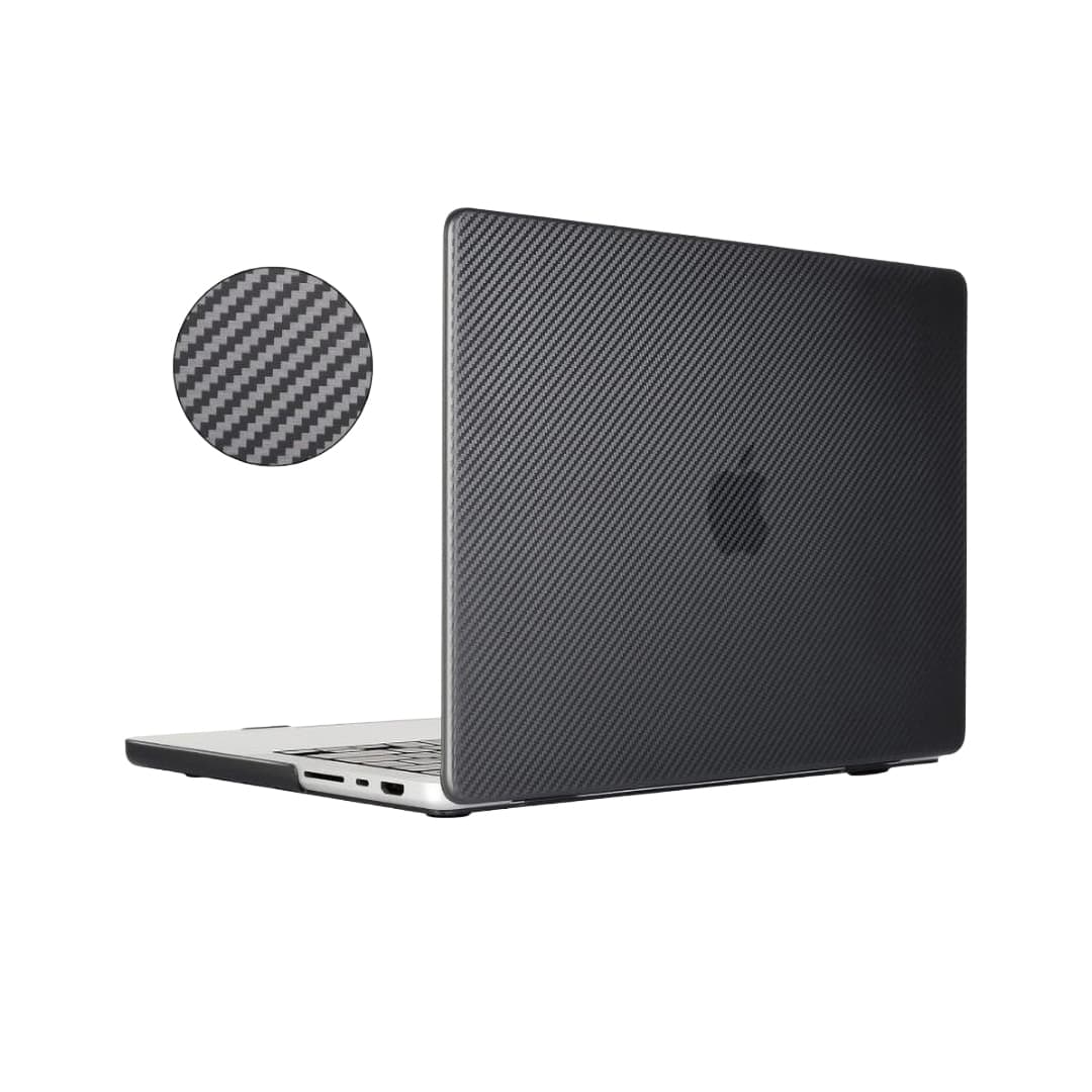 Generic Carbon Fiber Twill Weave Hard Shell Case for MacBook Pro 16-inch (models A2485, A2780, A2991, A3186, A3403) , Black