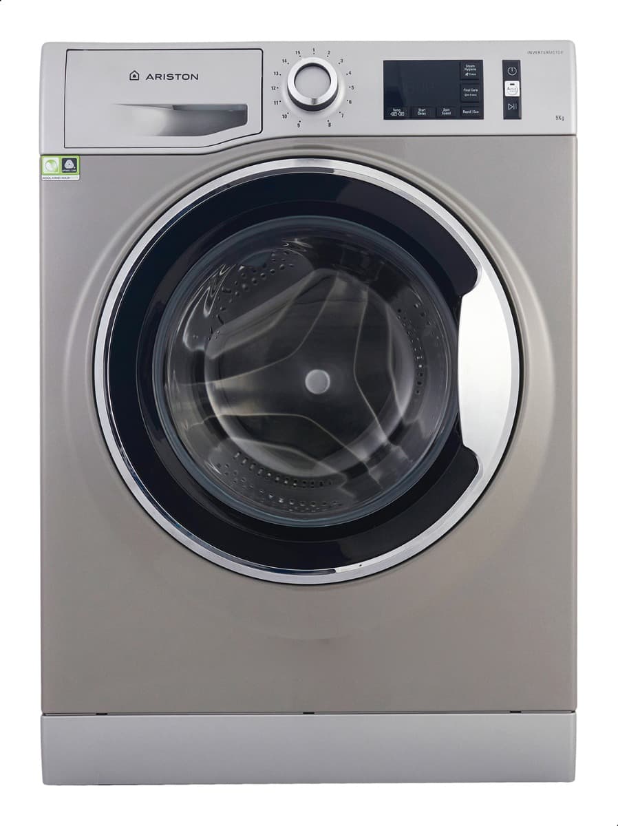 Ariston Inverter Front Load Washing Machine , 9 kg , Silver - NLM11 946 SC A EX