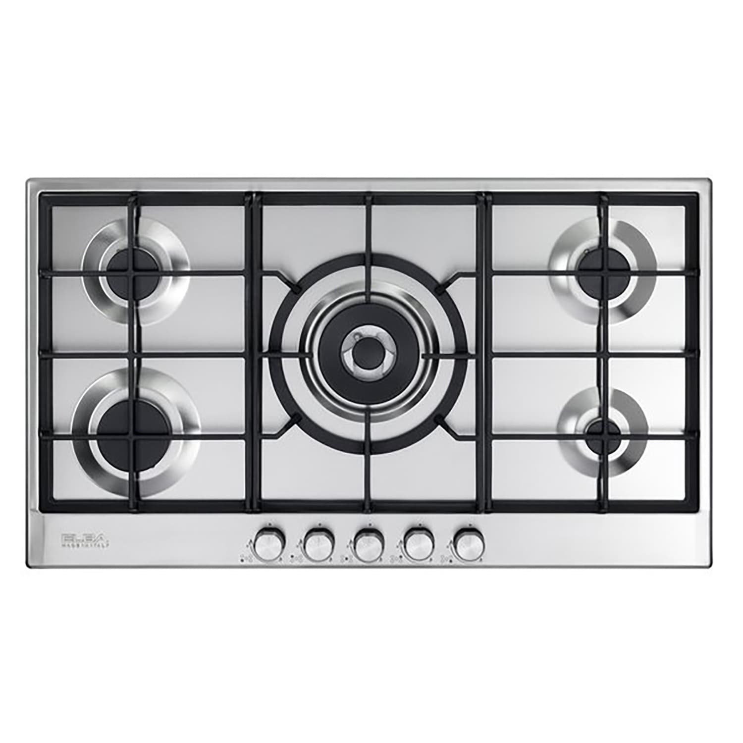 Elba Gas Gas Built-in Hob ,90 Centimeter 5 Burners ,Stainless Steel - ELIO95-545