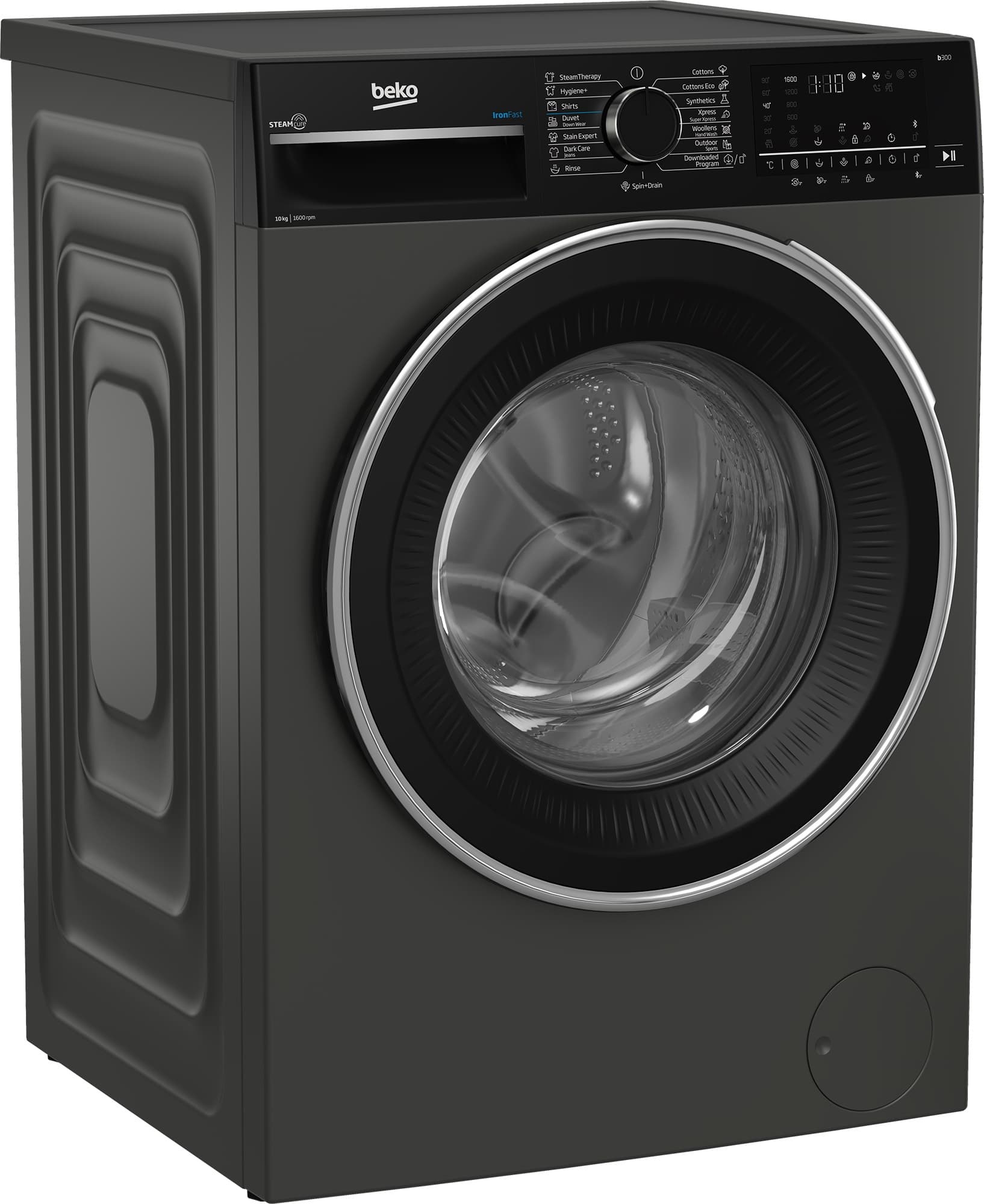 Beko Inverter Front Load Washing Machine , 10 kg , Manhattan Grey - B3WFU501040MCI