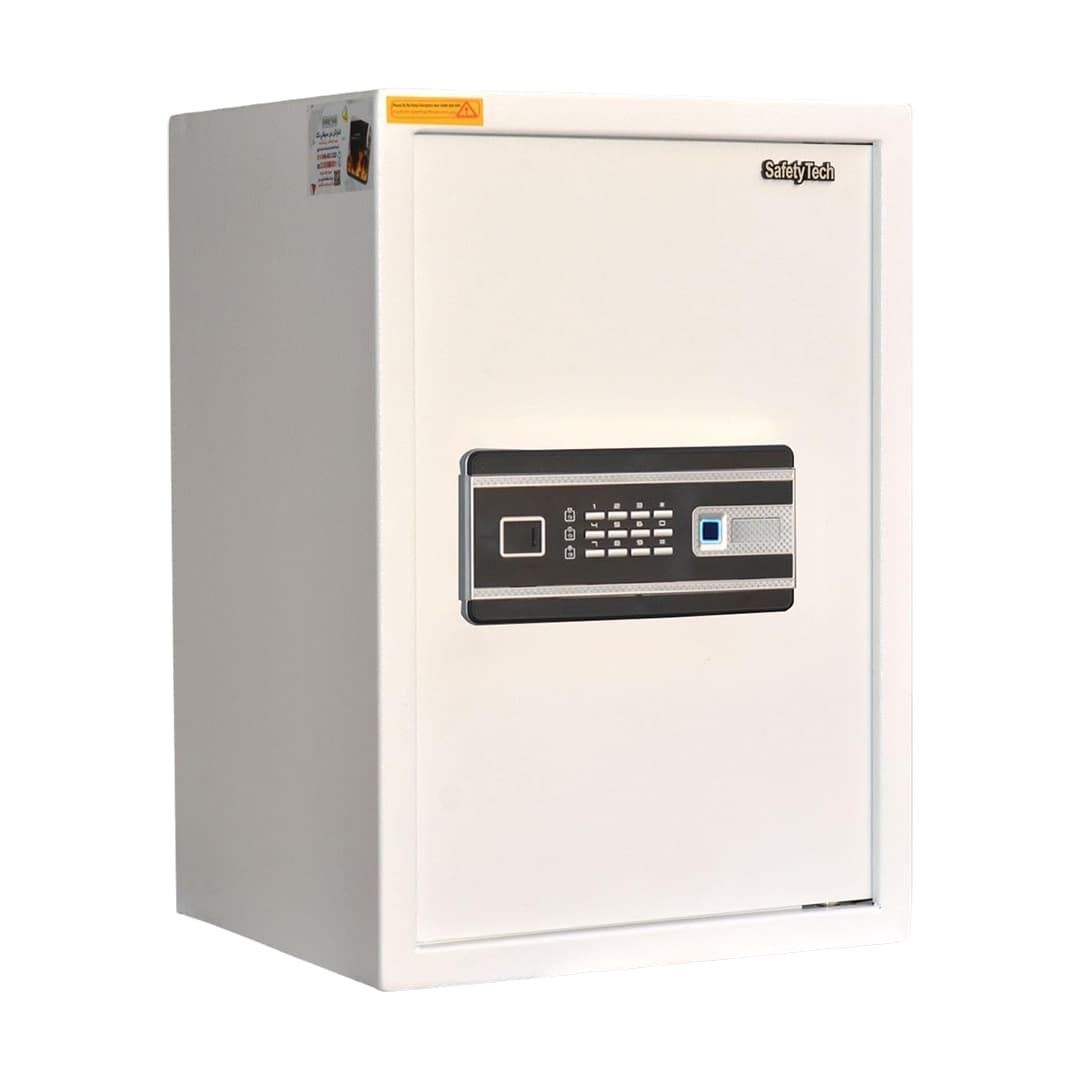 Safety Tech Digital Fingerprint with Keys Safe Box ,50 Liter ,White - GN50 BLT