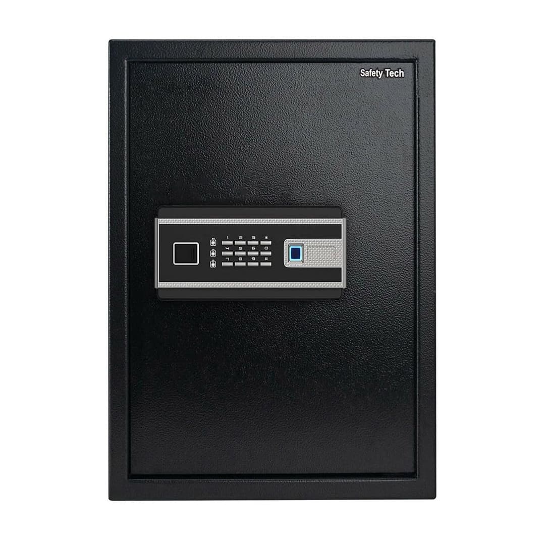 Safety Tech Digital Fingerprint with Keys Safe Box ,50 Liter ,Black - GN50 BLT4