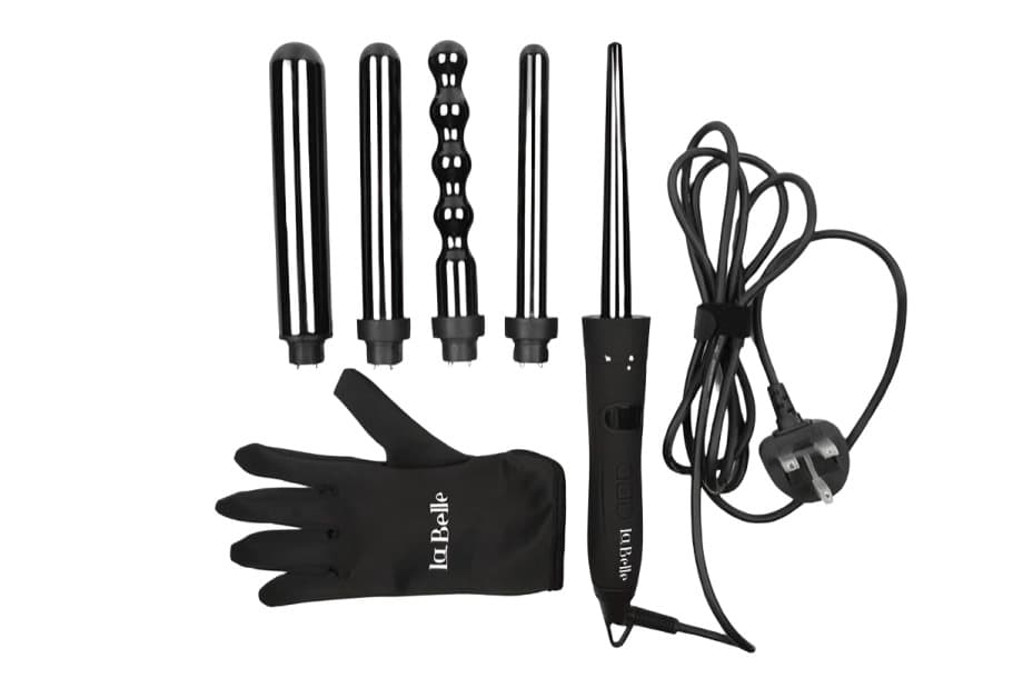 LaBelle Curly Pro Hair Styler with Attachments 45 Watt 220 Celsius , Black