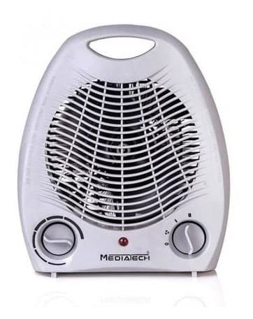Mediatech Electric Fan Heater , 2000 Watt White - MT-001