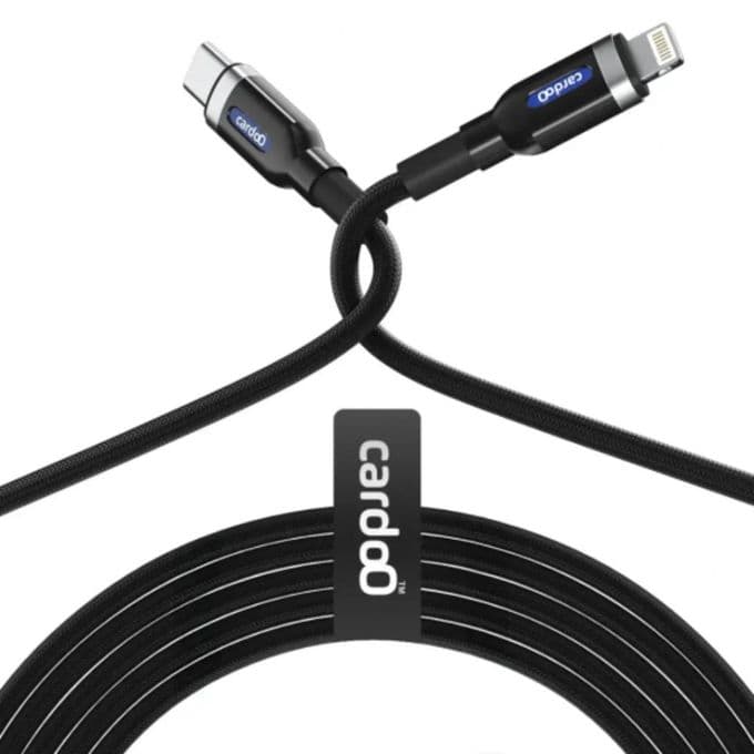 Cardoo Type C Charging Cable 2 Meter Black - CGLCTC02