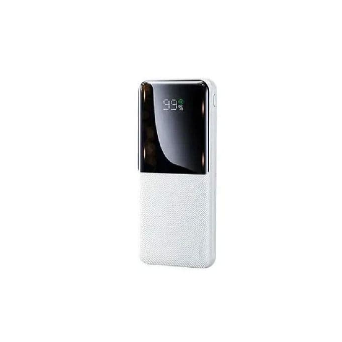 Remax Wired Wired Power Bank , 10000 mAh 3 Ports , White , RPP-622 f