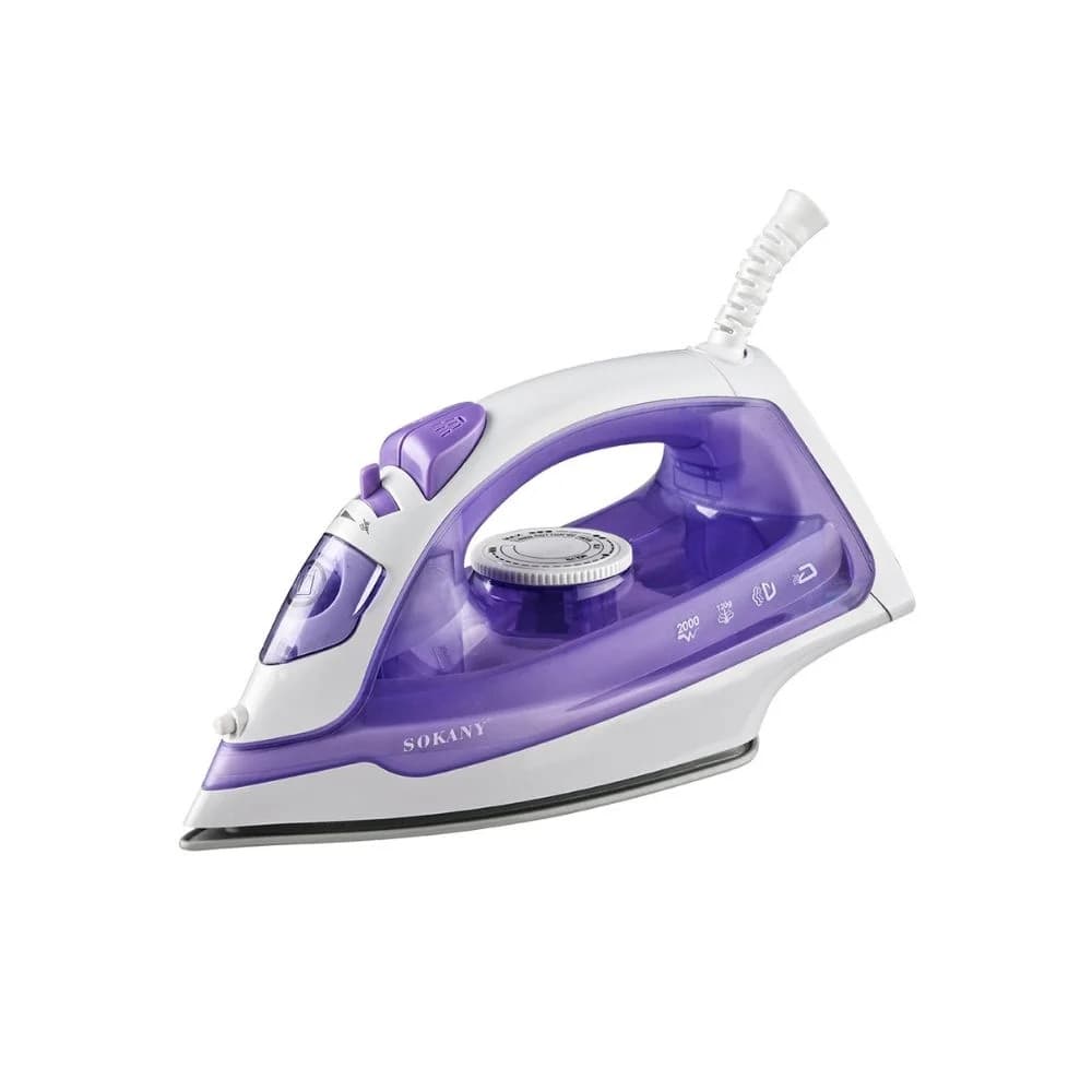 Sokany Steam Iron , 2000 Watt , Purple - SK-2111