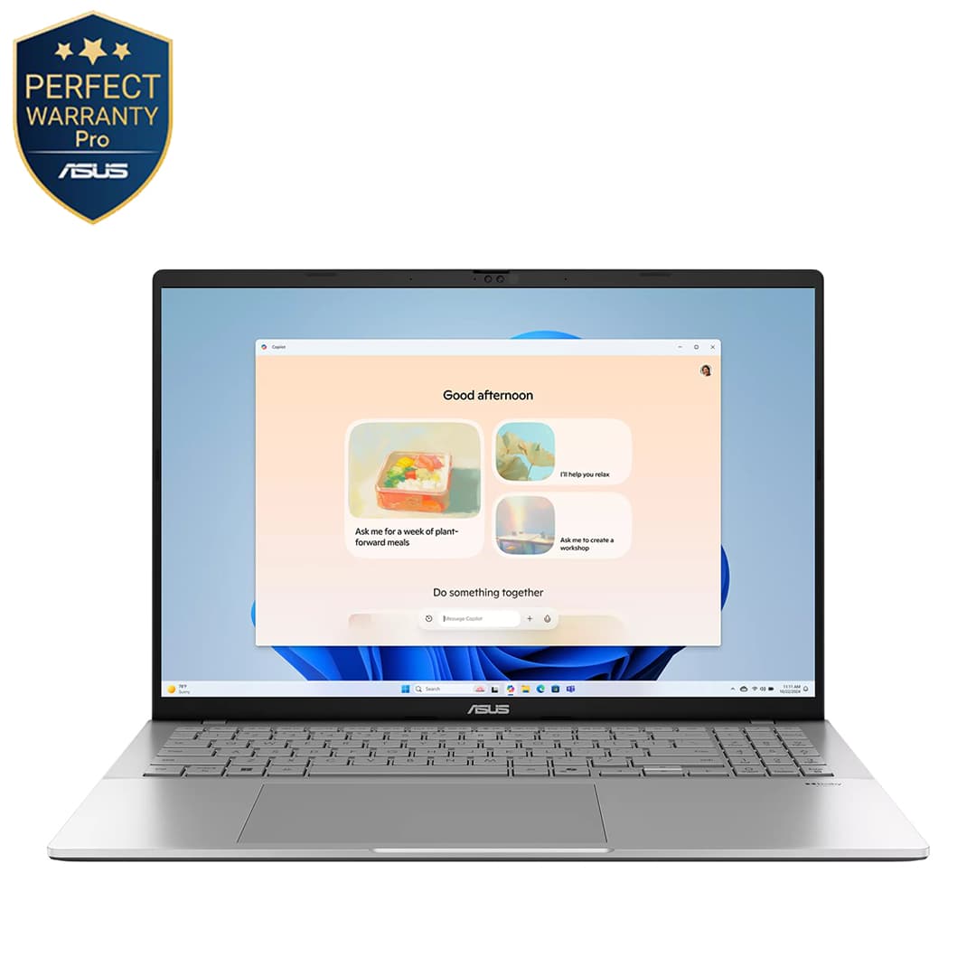 Asus Vivobook S16 S3607CA-SH070W Laptop ,Intel Core Ultra 7 255H 16 Inch ,1 TB SSD ,16 GB ,Intel Arc Graphics ,Windows 11 - Cool Silver