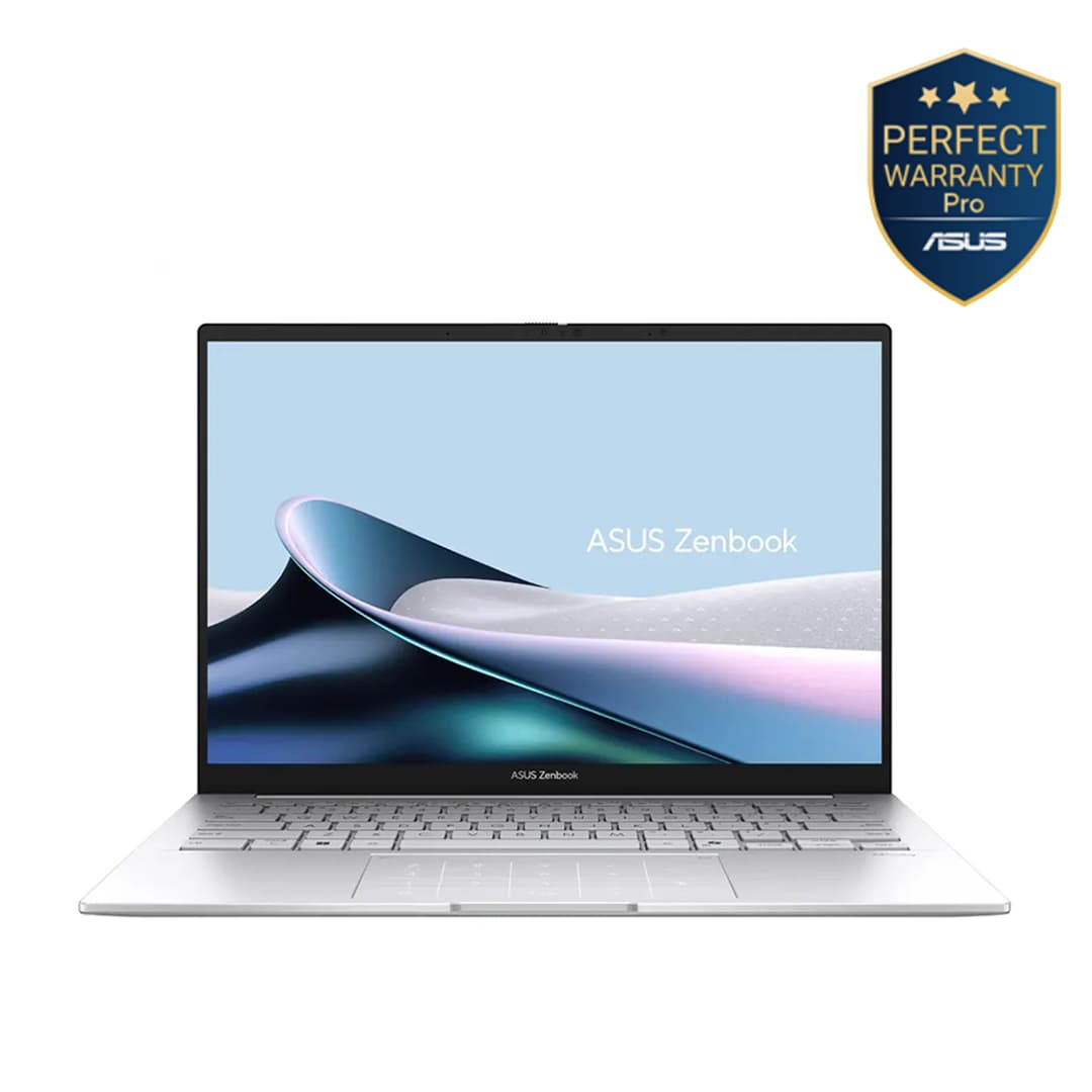 Asus Zenbook 14 UX3405CA-SU157W Laptop ,Intel Core Ultra 7 255H 14 Inch ,512 GB SSD ,16 GB ,Intel Arc Graphics ,Windows 11 - Foggy Silver