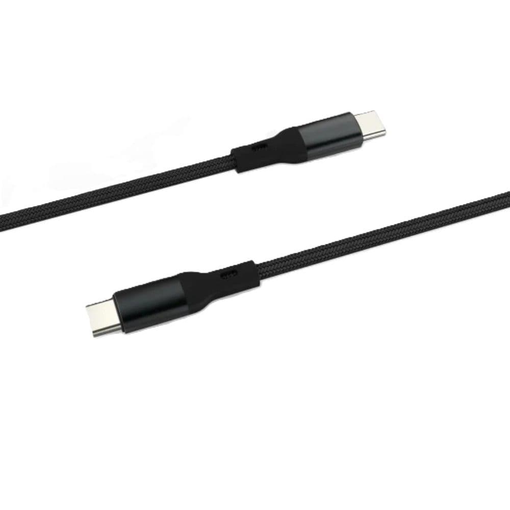 Nine Power Line Plus Type C Charging Cable 1.2 Centimeter Black