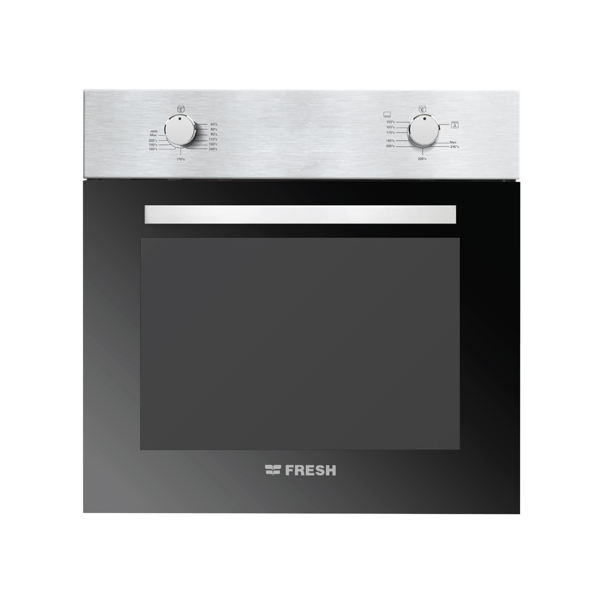 Fresh Built-in Oven with Grill 60 Liter , Black Stainless Steel - 20880