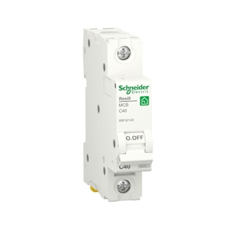 Schneider Electric Resi9 Miniature Circuit-Breaker 1 Pole , White - R9F32140