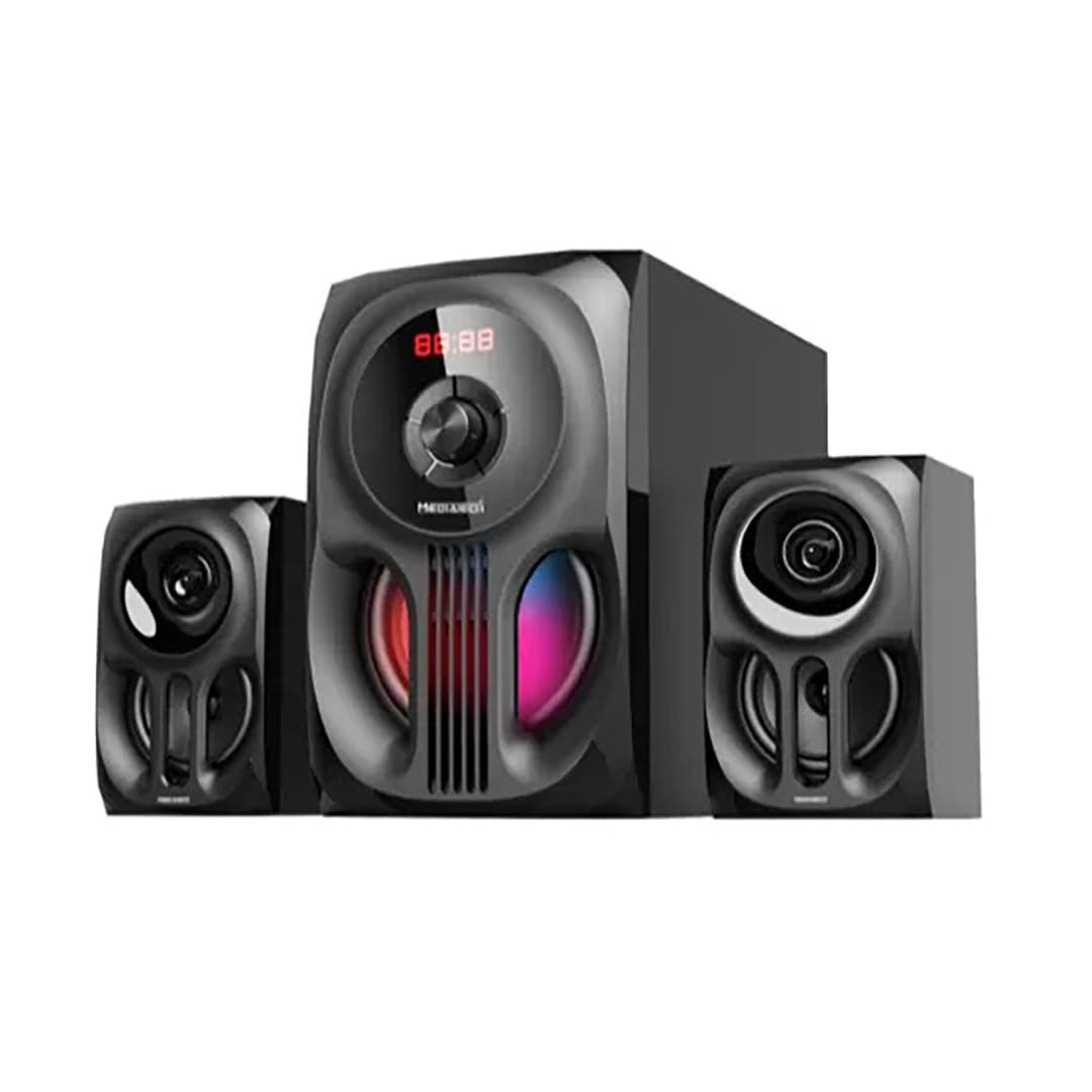 Mediatech Bluetooth Subwoofer , 3 Units , Black - MT-330