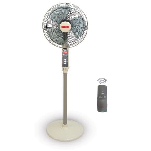 Fresh Smart Stand Fan with Remote Control , 16 Inch , White Cream - 500004491