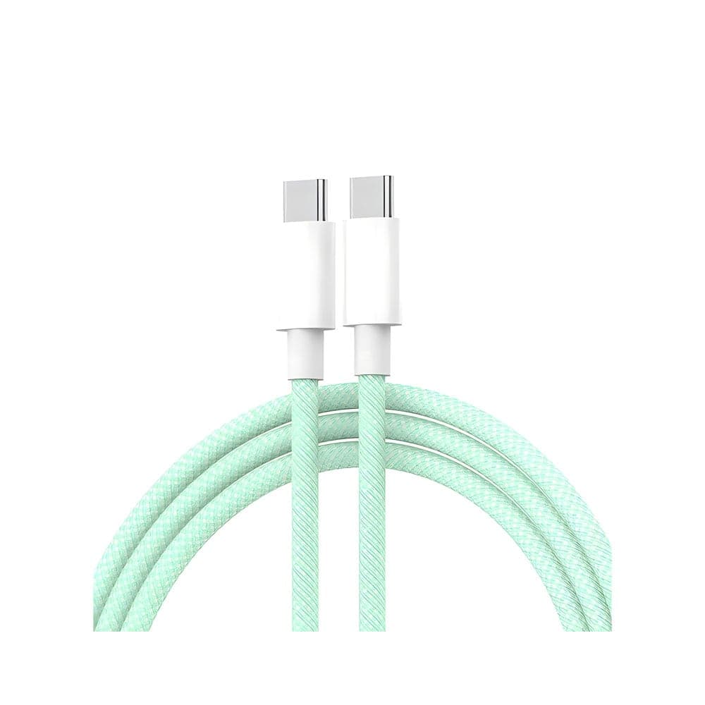 L'Avvento Type C Charging Cable 1.2 Meter White Green - MP35