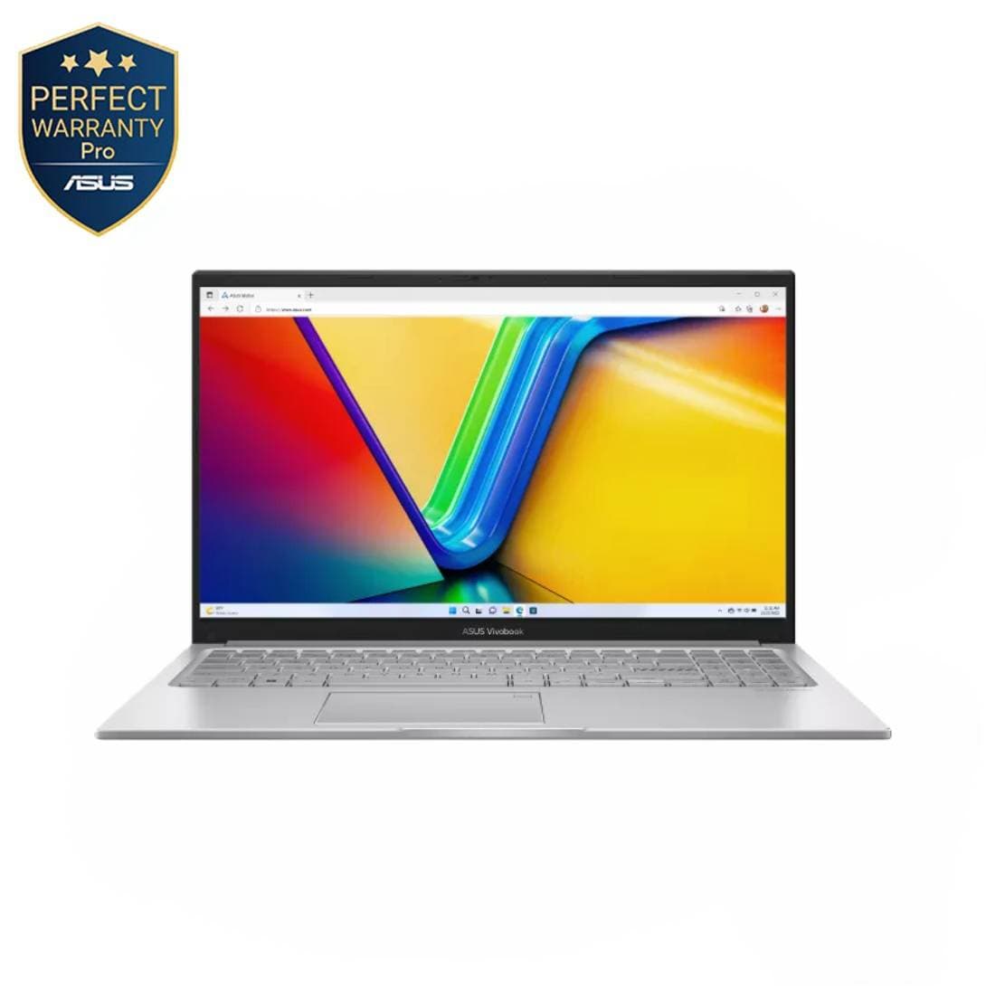 Asus Vivobook X1504MA-BQ8515W Laptop ,Intel Core 5 315 15.6 Inch ,512 GB SSD ,8 GB ,Intel Graphics ,Windows 11 - Cool Silver