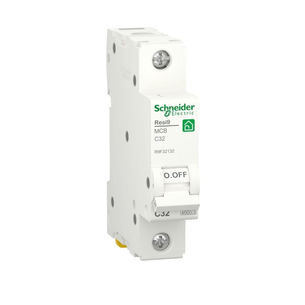 Schneider Electric Resi9 Miniature Circuit-Breaker 1 Pole , White - R9F32132