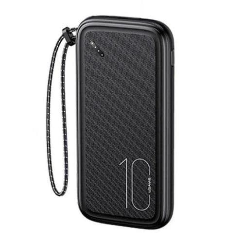 Usams Wired Power Bank , 10000 mAh 4 Ports , Black , CD 150