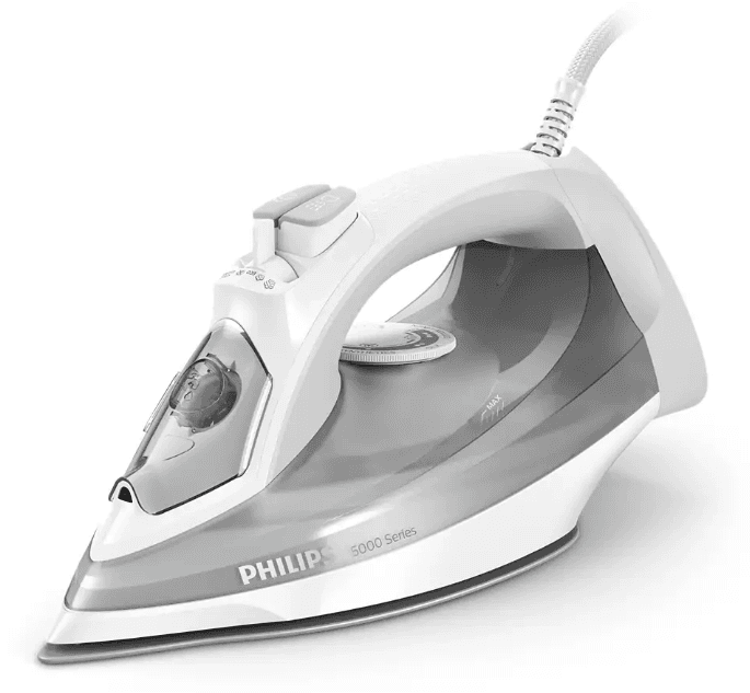 Philips 5000 Series Steam Iron , 2400 Watt , White Grey - DST5010