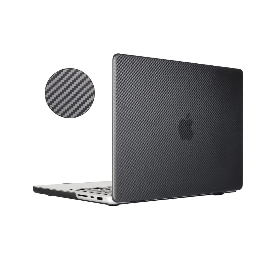 Generic Carbon Fiber Twill Weave Hard Shell Case for MacBook Air 13.3-inch (models A1932, A2179, A2337) , Black