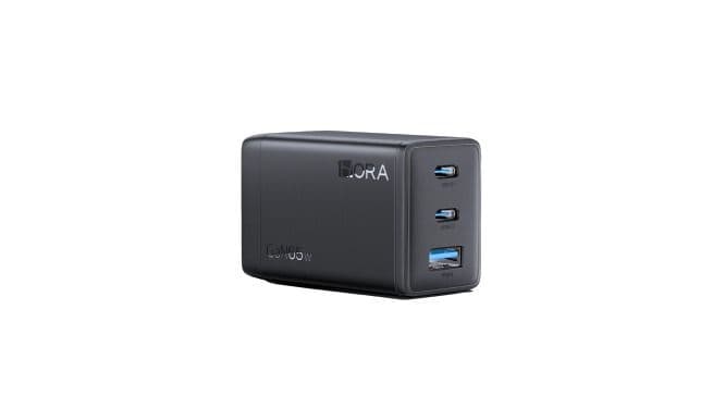 1Hora Wall Charger with Type C Cable , 1 Ports Type C , 65 Watt Grey - GAR322