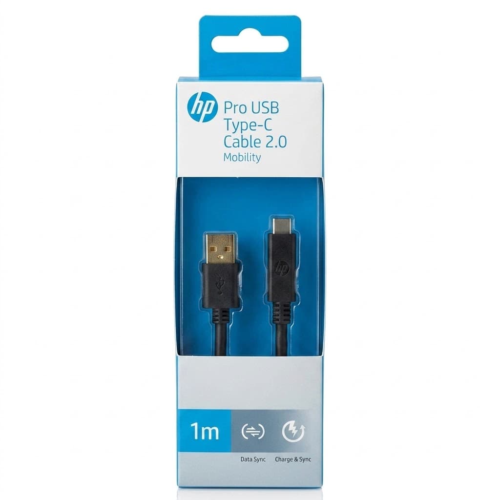 Hp Pro Type C Charging and Data Sync Cable 1 Meter Black