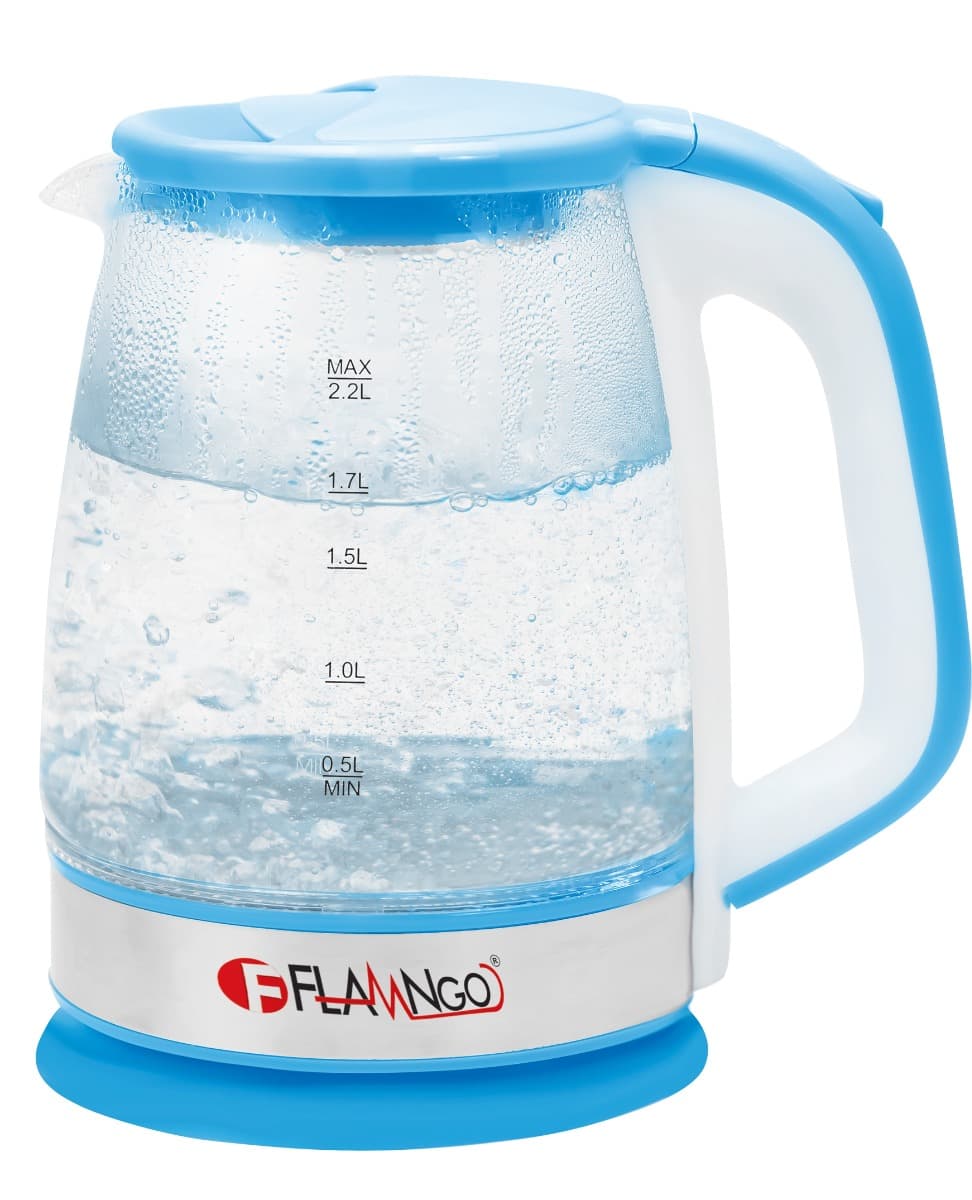 Flamngo Electric Kettle , 2.2 Liter 1500 Watt , Multi Color - FM-4003