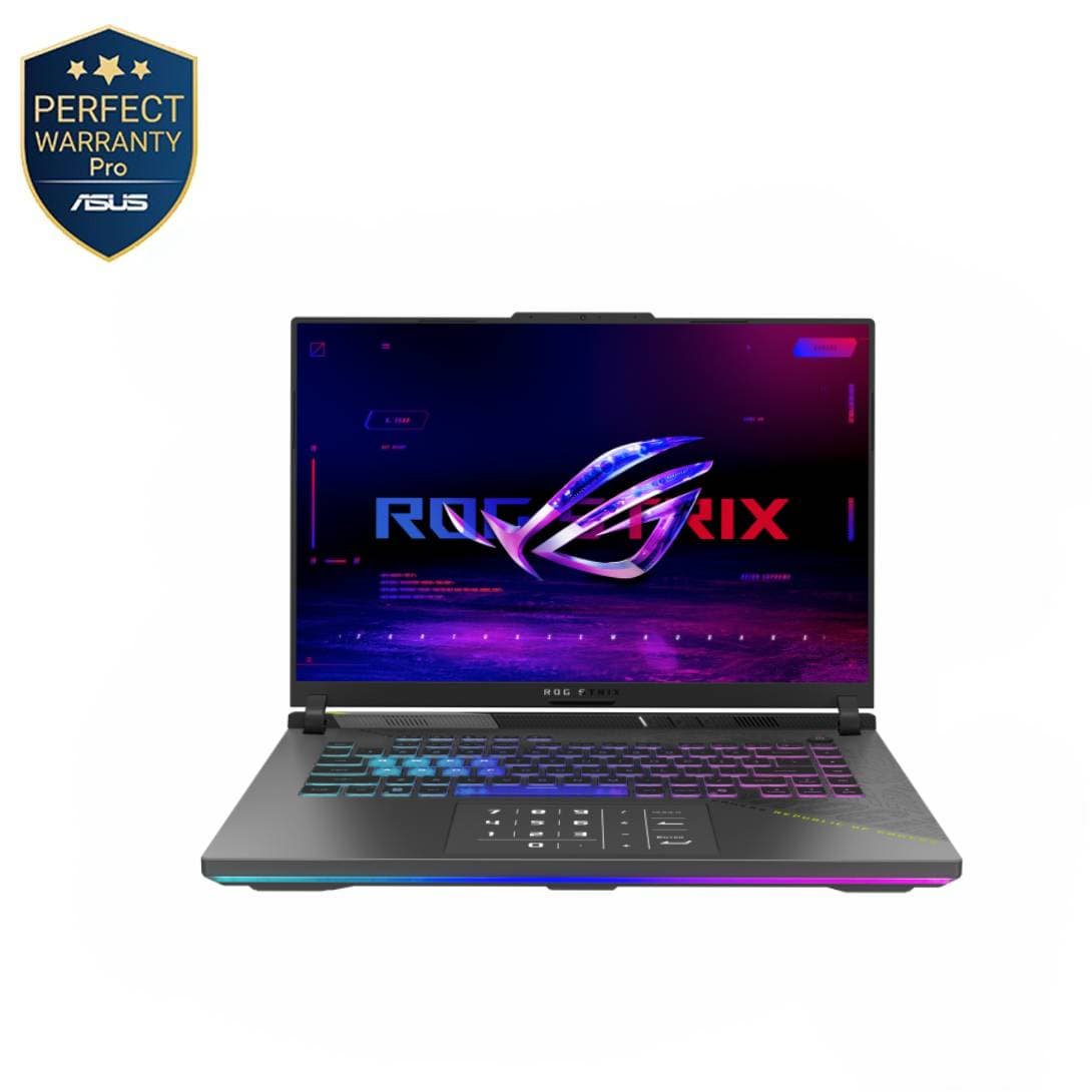 Asus ROG Strix G16 G614PM-TS659W Gaming Laptop ,AMD Ryzen 9 8940HX 16 Inch ,512 GB SSD ,16 GB ,NVIDIA GeForce RTX 5060 ,Windows 11 - Eclipse Gray