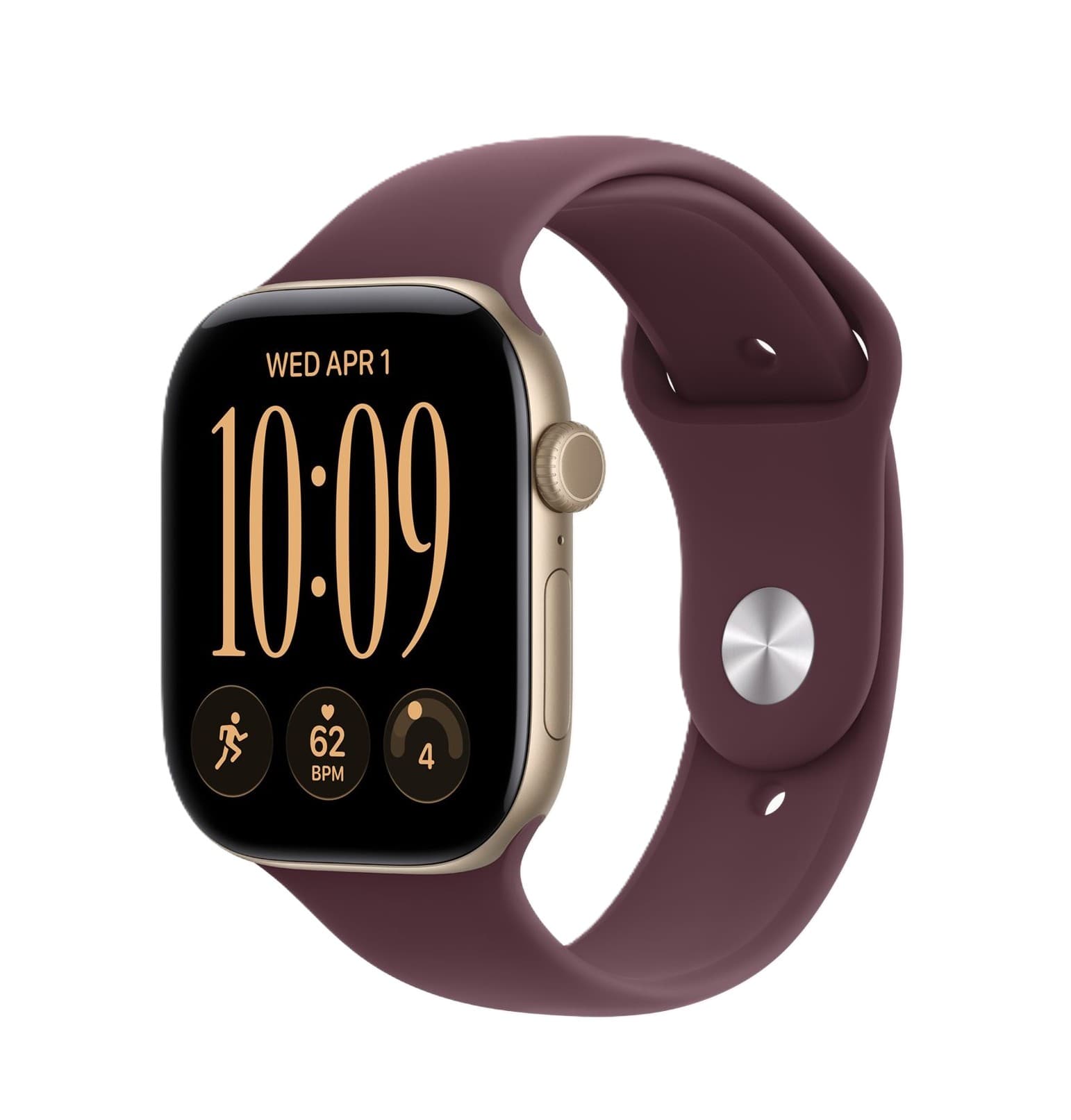 Apple Watch Series 12 Smart Watch , 46 Millimeter Aluminum Light Gold
