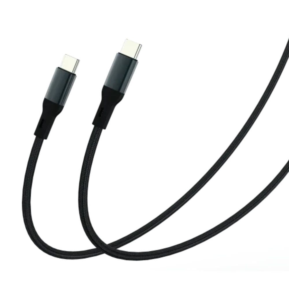 Nine Duo Link Type C Charging Cable 2 Centimeter Black