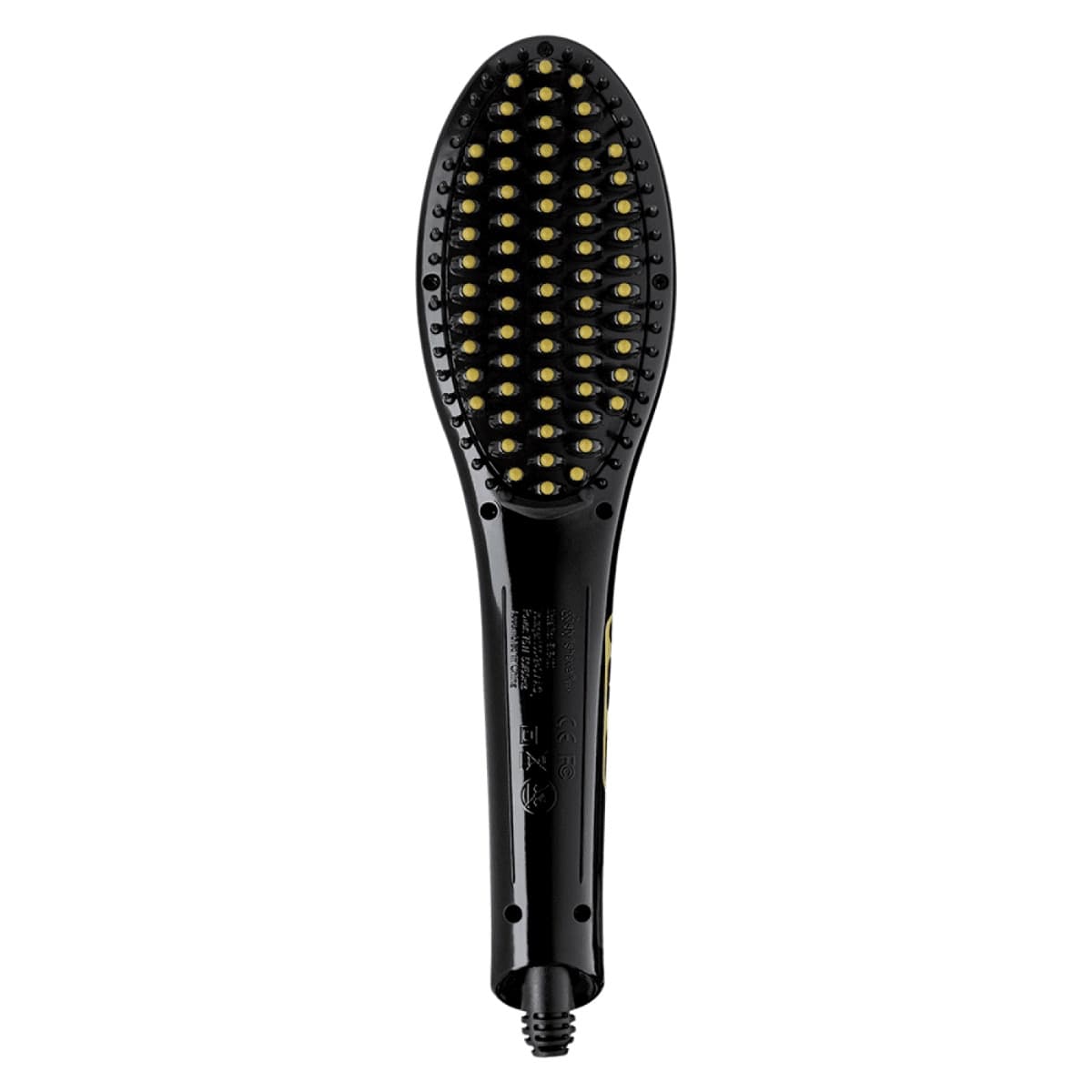Rush Brush Hair Straightening Brush 0 Watt 220 Celsius , Black - RB2101