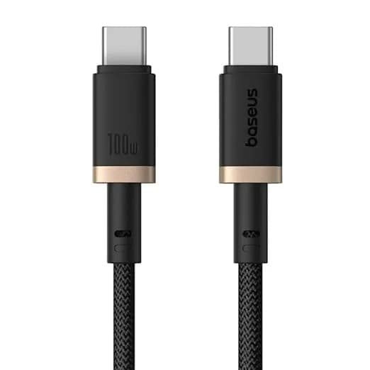Baseus Type C Charging Cable 1 Meter Black Gold