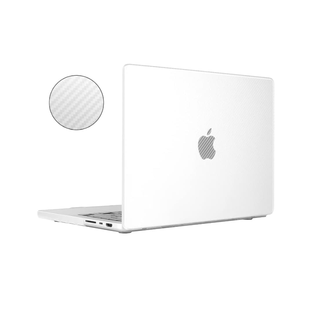 Generic Carbon Fiber Twill Weave Hard Shell Case for MacBook Air 13.3-inch (models A1932, A2179, A2337) , Clear